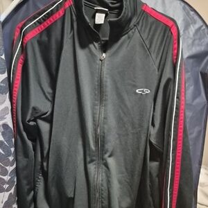 Champion Black and Red Windbreaker Jacket
